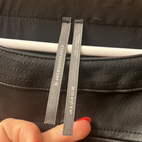 NWOT pleather Anthropologie dress - Picture 2 of 4